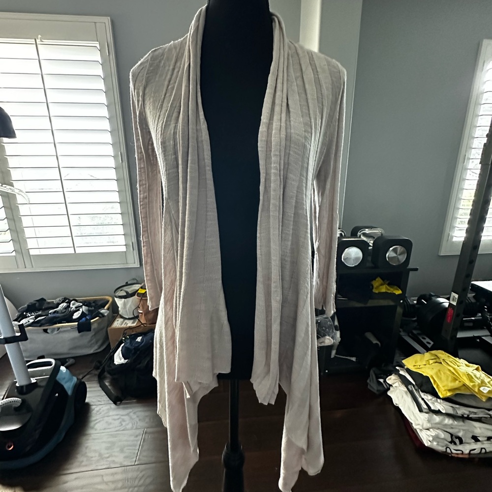 INC International Concepts Cream Cardigan